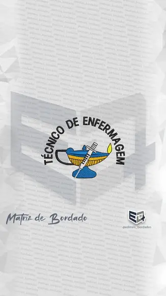 Matriz de Bordado Técnico de Enfermagem 04