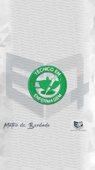Matriz de Bordado Técnico de Enfermagem 01