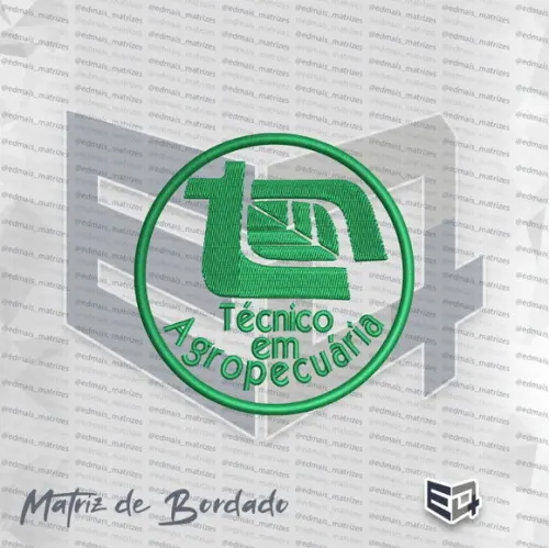 Matriz de Bordado Técnico em Agropecuária