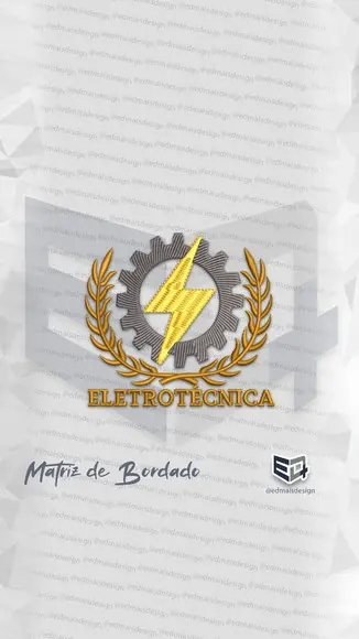 Matriz de Bordado Técnico Eletrotécnica Raío
