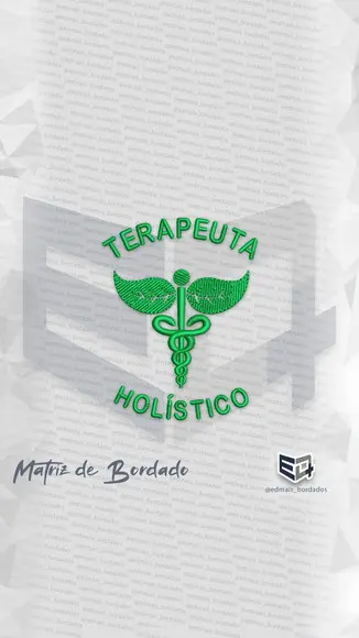 Matriz de Bordado Terapeuta Holístico