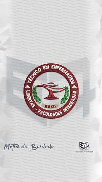 Matriz de Bordado Técnico Enfermagem Libertas