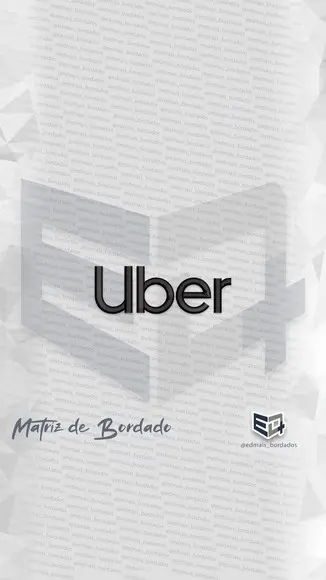 Matriz de Bordado Uber Logo