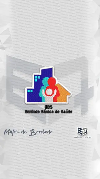 Matriz de Bordado Ubs Unidade Básica de Saúde