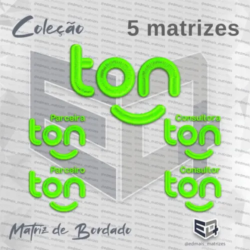 Matriz de Bordado Ton Stone Consultor Parceiro