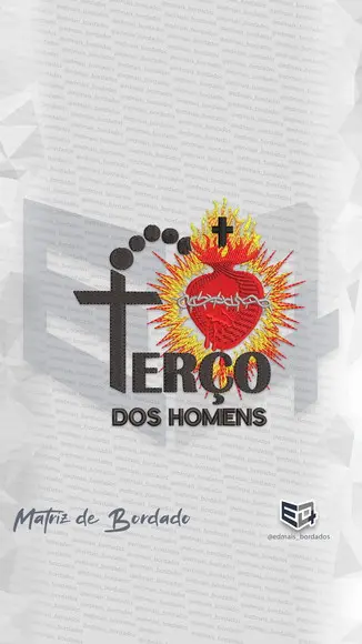 Matriz de Bordado Terço dos Homens