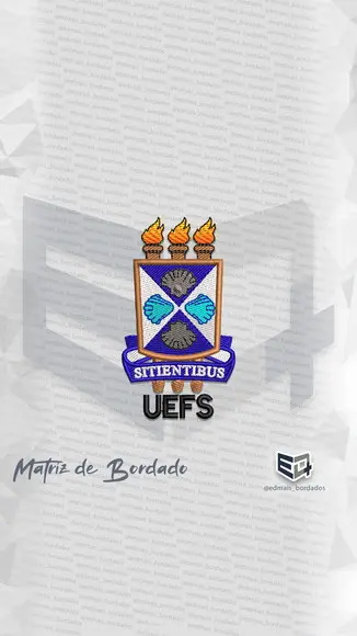 Matriz de Bordado Uefs - Univ. Estadual de Feira de Santana