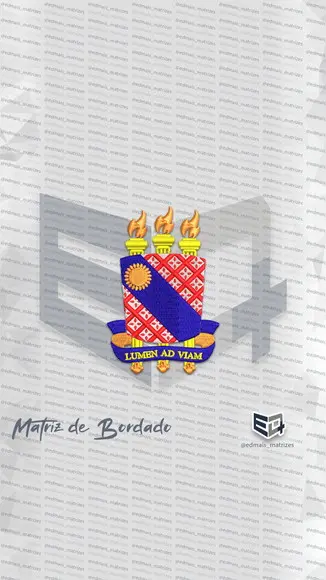 Matriz de Bordado Uece - Univ. Estadual do Ceará Novo