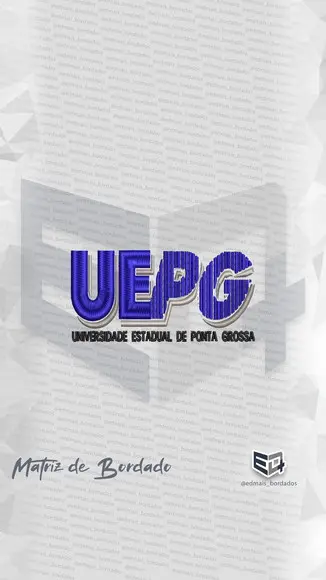 Matriz de Bordado Uepguniversidade Estadual de Ponta Grossa