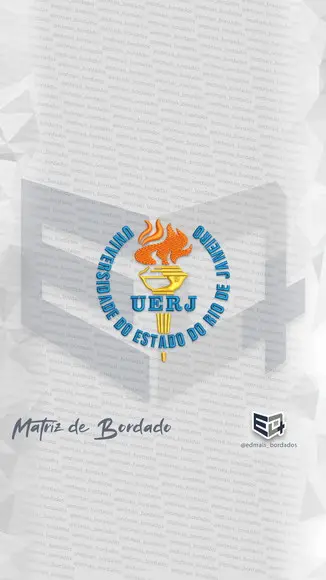 Matriz de Bordado Uerj - Univ. do Estado do Rio de Janeiro
