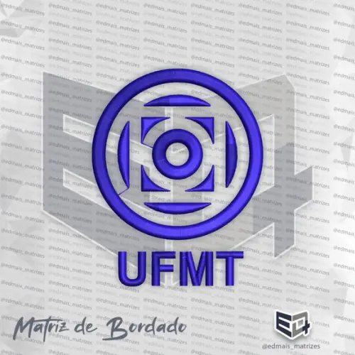 Matriz de Bordado Ufmt Universid. Federal Mato Grosso do Sul