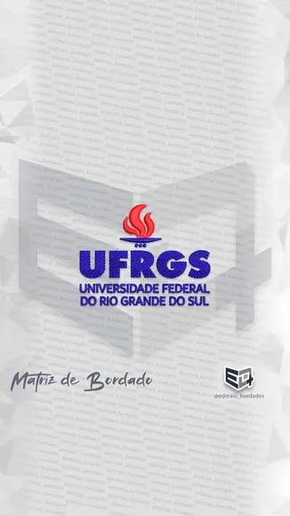 Matriz de Bordado Ufrgs - Univer. Fed. do Rio Grande do Sul