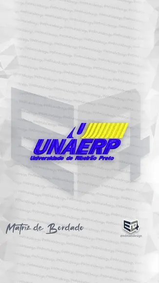 Matriz de Bordado Unaerp Universidade de Ribeirão Preto