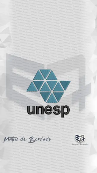 Matriz de Bordado Unesp Logo Vertical