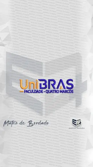 Matriz de Bordado Unibras Centro Universitário Quatro Marcos