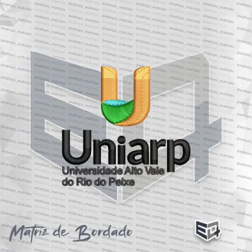 Matriz de Bordado Uniarp Universidade Alto Vale do Rio