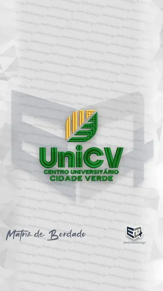 Matriz de Bordado Unicv Centro Universitário Cidade Verde