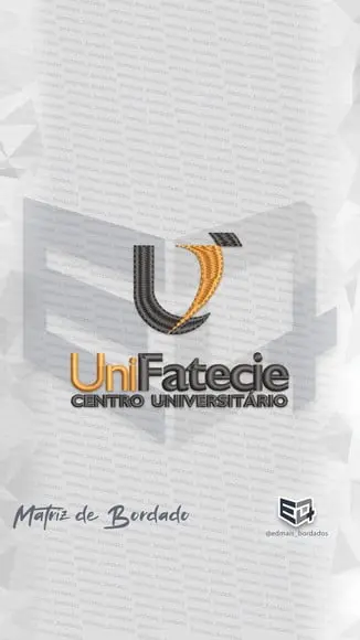Matriz de Bordado Unifatecie Logo Simbolo Vertical