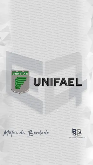Matriz de Bordado Unifael Veritas Horizontal