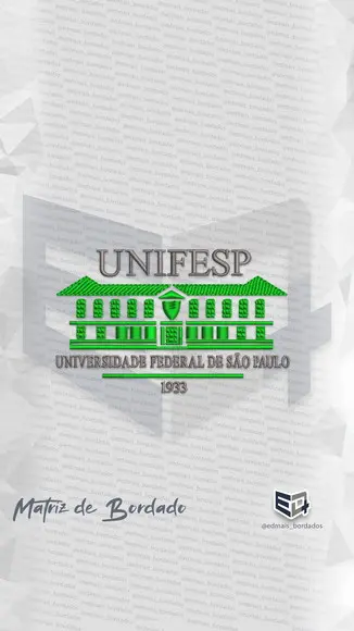 Matriz de Bordado Unifesp Universidade Federal de São Paulo