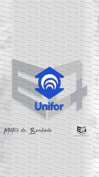 Matriz de Bordado Unifor - Universidade de Fortaleza Novo