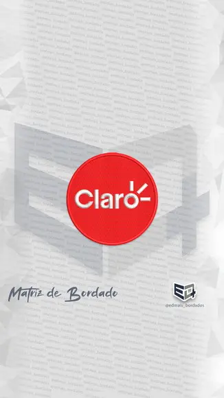Matriz de Bordado Uniforme Claro Logo Completa