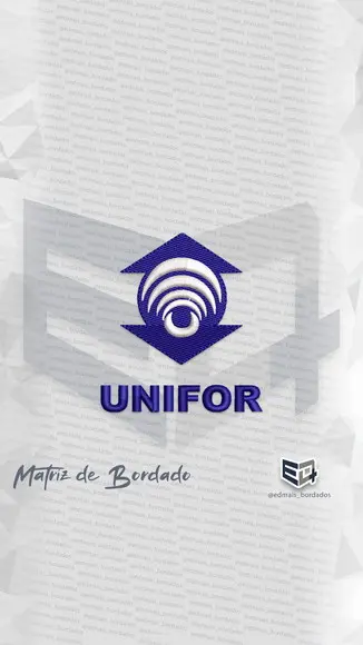 Matriz de Bordado Unifor - Universidade de Fortaleza