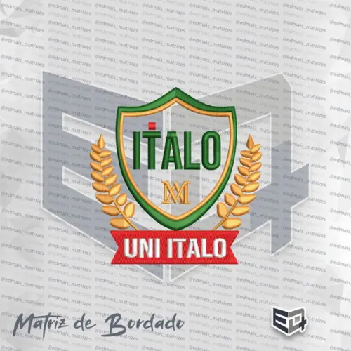 Matriz de Bordado Uniítalo - Brasão Universitário Ítalo