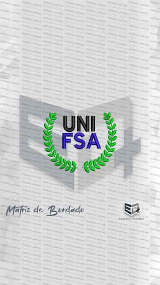 Matriz de Bordado Unifsa Logo