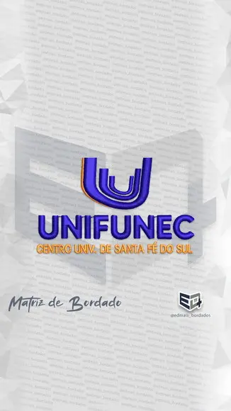 Matriz de Bordado Unifunec Centro Univ, Santa Fé do Sul