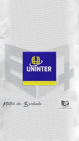 Matriz de Bordado Uninter Patch Padrão
