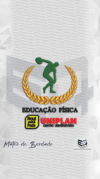 Matriz de Bordado Uniplan Educação Física