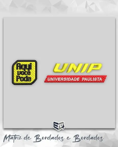 Matriz de Bordado Unip Universidade Paulista Aqui Você Pode