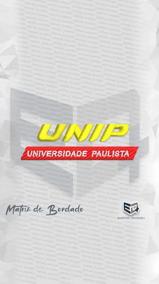 Matriz de Bordado Unip Universidade Paulista