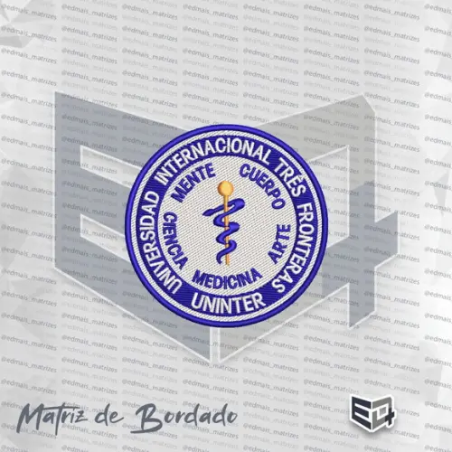 Matriz de Bordado Uninter Medicina Ires Fronteira