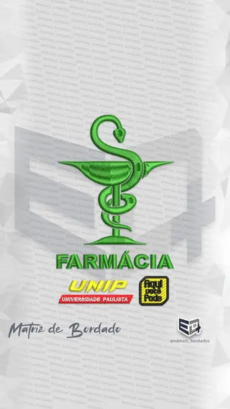 Matriz de Bordado Uniplan Farmácia