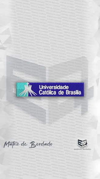 Matriz de Bordado Universidade Católica de Brasilia