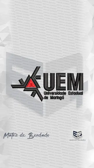 Matriz de Bordado Universidade Estadual do Maringá - Uem