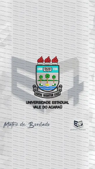 Matriz de Bordado Universidade Estadual Vale do Acaraú
