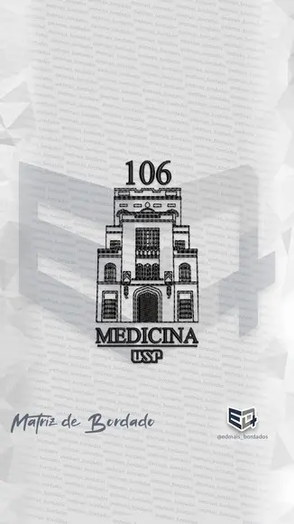 Matriz de Bordado Usp Medicina 106