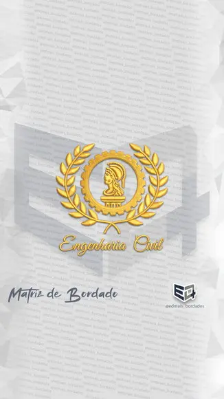 Matriz Engenharia Brasão Engenharia Civil Emblema