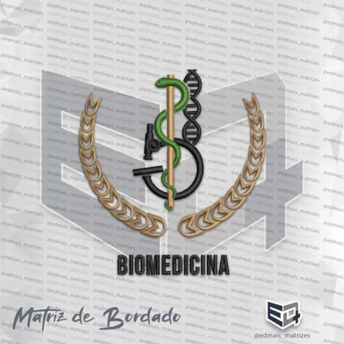 Matriz Patch Biomedicina Simbolo Jaleco