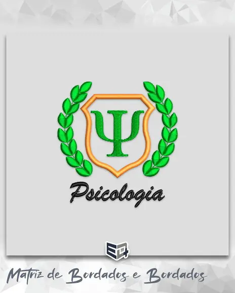 Matriz Psicologia Emblema Simbolo para Roupa Jaleco