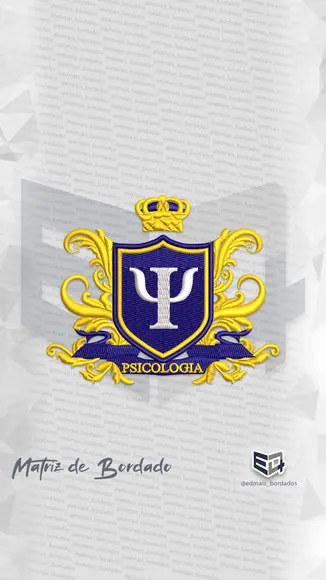 Matriz Psicologia Emblema Simbolo Brasão Coroa