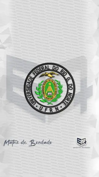 Matriz Ufrn Brasao Universidade Federal do Rn Patch