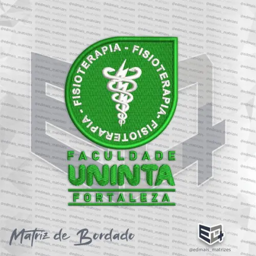 Matrizes de Bordado Fisioterapia Faculdade Uninta Fortaleza