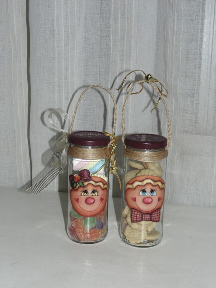 Cesta de Vidro de Bolachinha de Natal N° 688