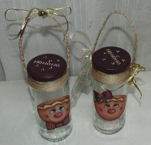 Cesta de Vidro de Bolachinha de Natal N° 688