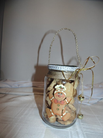 Conjunto Biscoito de Natal de Cesta de Vidro N° 600
