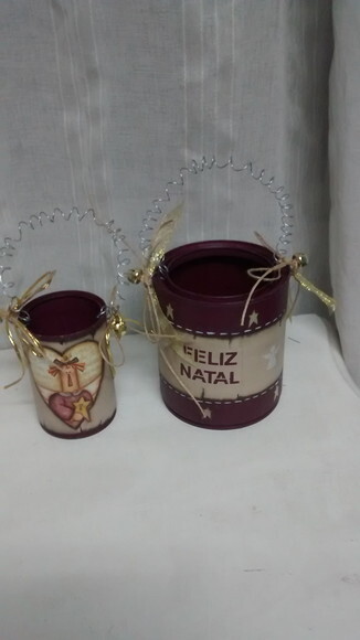 Conjunto Cesto de Lata Menina com a Estrela N° 703